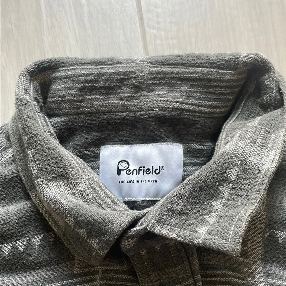 Penfield Gray Camouflage Lightweight Shirt Jacket - Picture 2 of 2